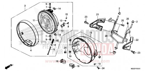 PROJECTEUR (CB1100CA/NA/NAD) CB1100NAK de 2019